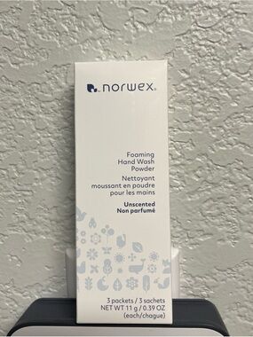 Norwex White & Navy Foaming Hand Wash Powder Packets